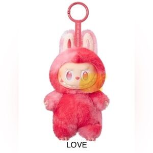 AUTHENTIC Pop Mart Labubu Big Into Energy Plush Pendant; CONFIRMED LOVE v3